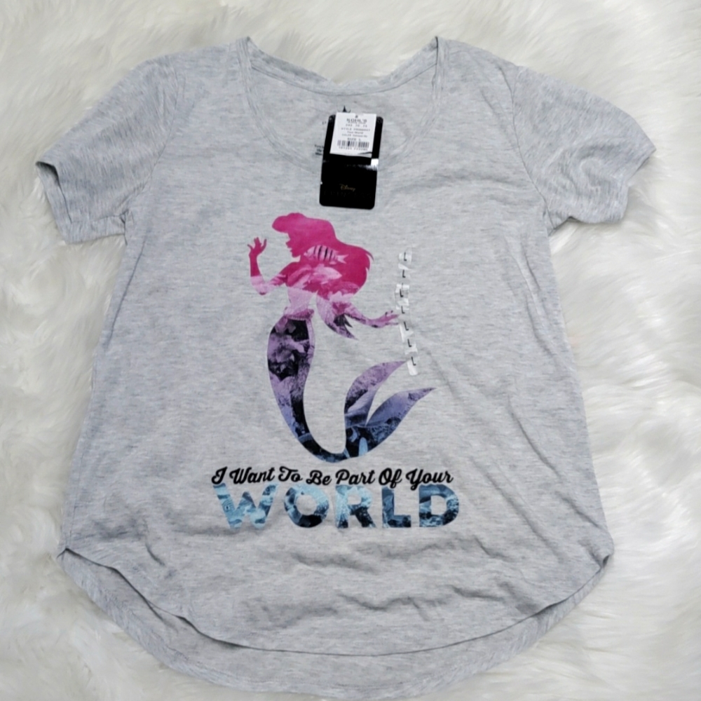 New Disney's The Little Mermaid Woman's Shirt Size Large